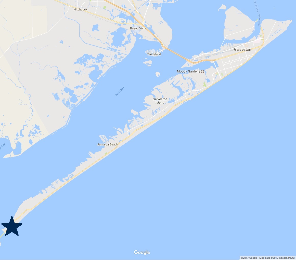 Map of Galveston Island Neighborhoods - Pointe West Homes and Condos